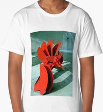Sculpture in Red Long T-Shirt
