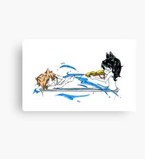 Water Fight Canvas Print