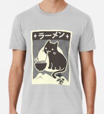 Kawai Ramen süße Katze Premium T-Shirt