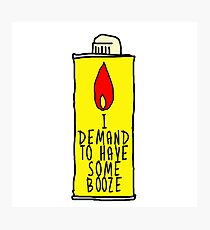 Withnail & I Lighter Fluid Photographic Print
