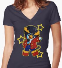 DJ Grooves Fitted V-Neck T-Shirt