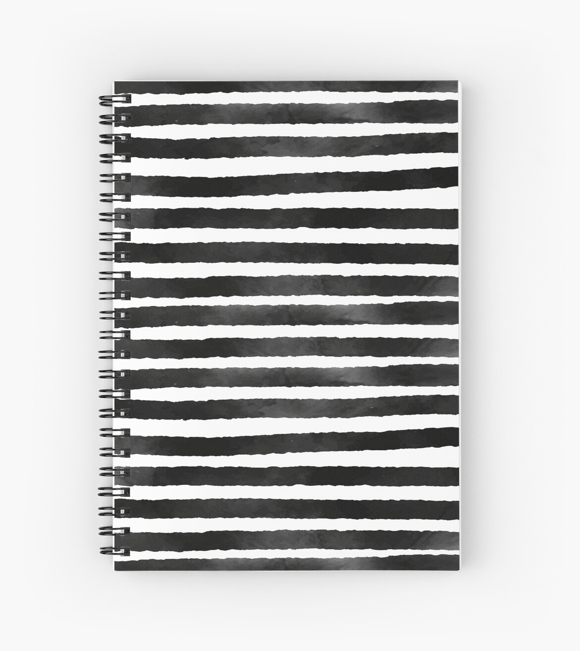 Black White Stripes Horizontal Pattern Minimal Striped Background