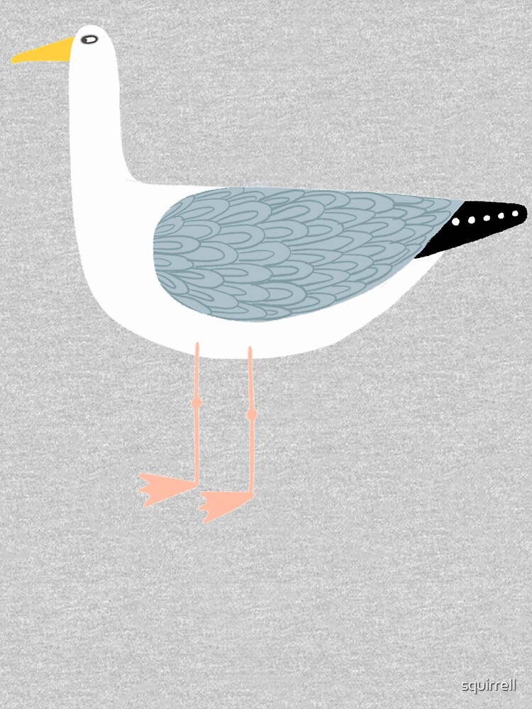 Seagull Standing by squirrell
