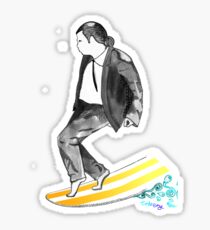 John SirVolta (surf-vol-ta) Sticker