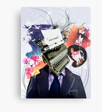End Novel Metal Print