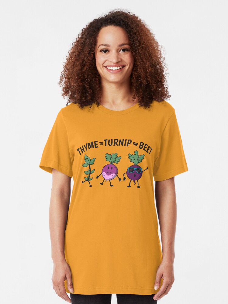 Alternative Ansicht von Thyme To Turnip The Beet - Funny Gardening Gift Slim Fit T-Shirt
