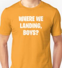 Camiseta ajustada Donde We Landing Boys?