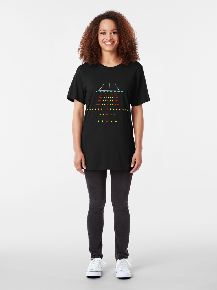 Alternative Ansicht von Runway Landing Strip At Night - Funny Aviation Quotes Gift Slim Fit T-Shirt