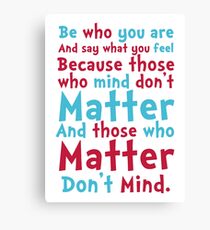 DR SEUSS Canvas Print
