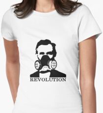 Revolution - Abraham Lincoln Gask Mask Women's Fitted T-Shirt