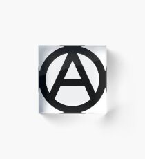 Anarchy Symbol Acrylic Block