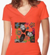 3 Feet Women's Fitted V-Neck T-Shirt