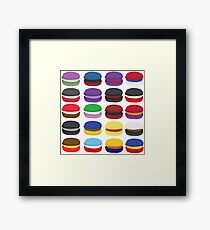 Superhero Macarons Unite Framed Print