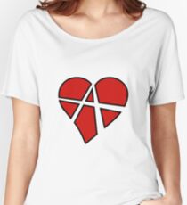 Anarchist Heart Red Women's Relaxed Fit T-Shirt