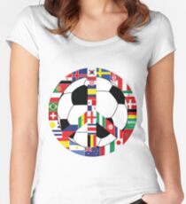 Football World Cup 2018 Women's Fitted Scoop T-Shirt