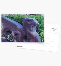Gargoyle and Cobwebs close up Postcards