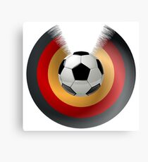 Football Black Red Gold Canvas Print