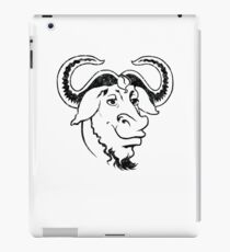 GNU Head Official Logo Mascot (Grunge) Hoodie iPad Case/Skin