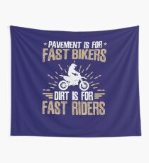 Dirt Bike Racing Off Road Biking Gifts Quote Wall Tapestry