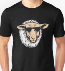 Cool Sheep With Sunglasses - Herd Farm Farmer Unisex T-Shirt