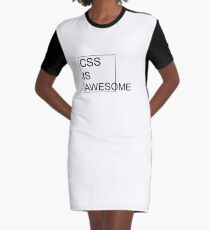 CSS Is Awesome Graphic T-Shirt Dress