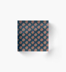Floral pattern fp4 Acrylic Block