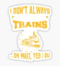 Train Gift Model Trains I Don't Always Stop Look At Trains Sticker
