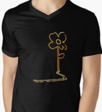 Banksy's Wall Flower Men's V-Neck T-Shirt
