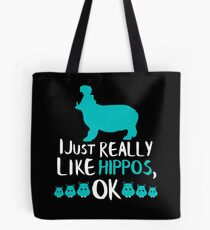 Hippo Geschenk wirklich wie Hippos Hippo Lovers Hippopotamus Tote Bag
