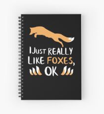 Ich mag Foxes OK Shirt Lustiges Fox-T-Shirt Spiralblock