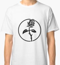 Black Rose of Solidarity. Anarchists Rose. Classic T-Shirt