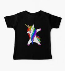 Camiseta para bebés Divertido Dabbing Unicorn Dance Unicorns Dab