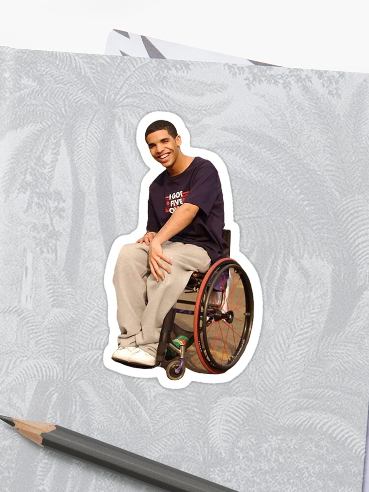 Wheelchair Jimmy Sticker By Catscollegecuts Redbubble