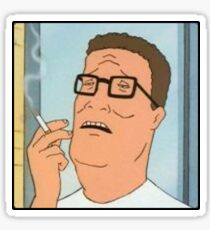 smoke hank Sticker