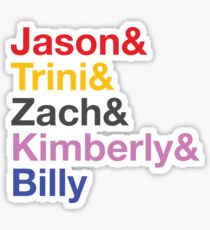 Power Rangers Name Shirt Sticker