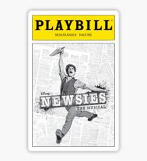Newsies Playbill Sticker
