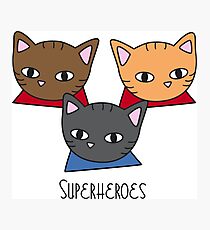 Superheroes Photographic Print