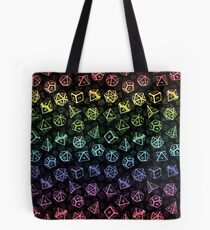 Bolsa de tela D20 Dice Set Pattern (Rainbow)
