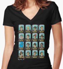 Doctorama Women's Fitted V-Neck T-Shirt