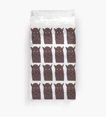 Little cute Kittens, brown Duvet Cover