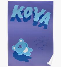 BT21 - KOYA (SIGNED VER.) Poster