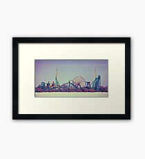 Cedar Point Skyline Framed Print