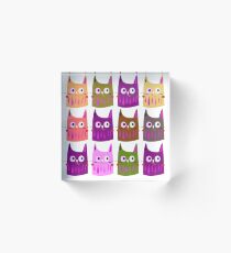 Little Cute kittens / Painted cartoon Acrylic Block