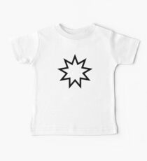 Multiple Point Star Black Baby Tee