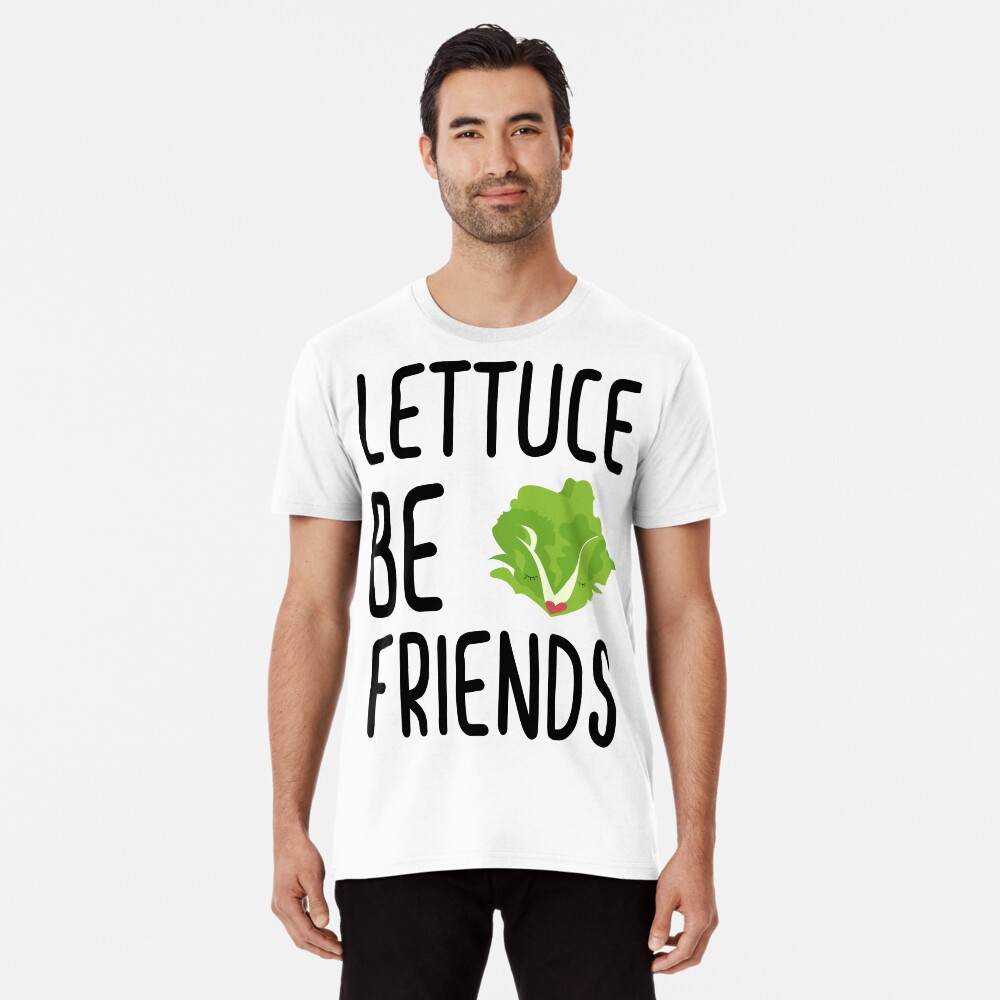 "Lettuce Be Friends lettuce illustration veggie vegan friends 