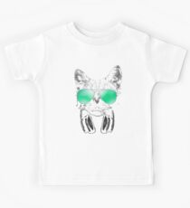 Coole DJ-Katze Kinder T-Shirt