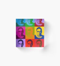 Notorious RBG - May Colors Acrylic Block