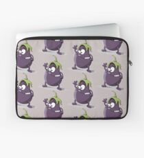 Lustige Aubergine mit großen Augen Laptoptasche