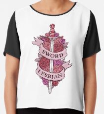 SWORD LESBIAN Chiffon Top