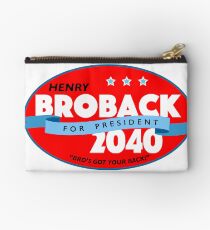 Henry Broback President 2040 sticker Zipper Pouch